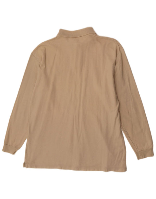Fila Mens Long Sleeve Polo Shirt IT 54 XL Beige