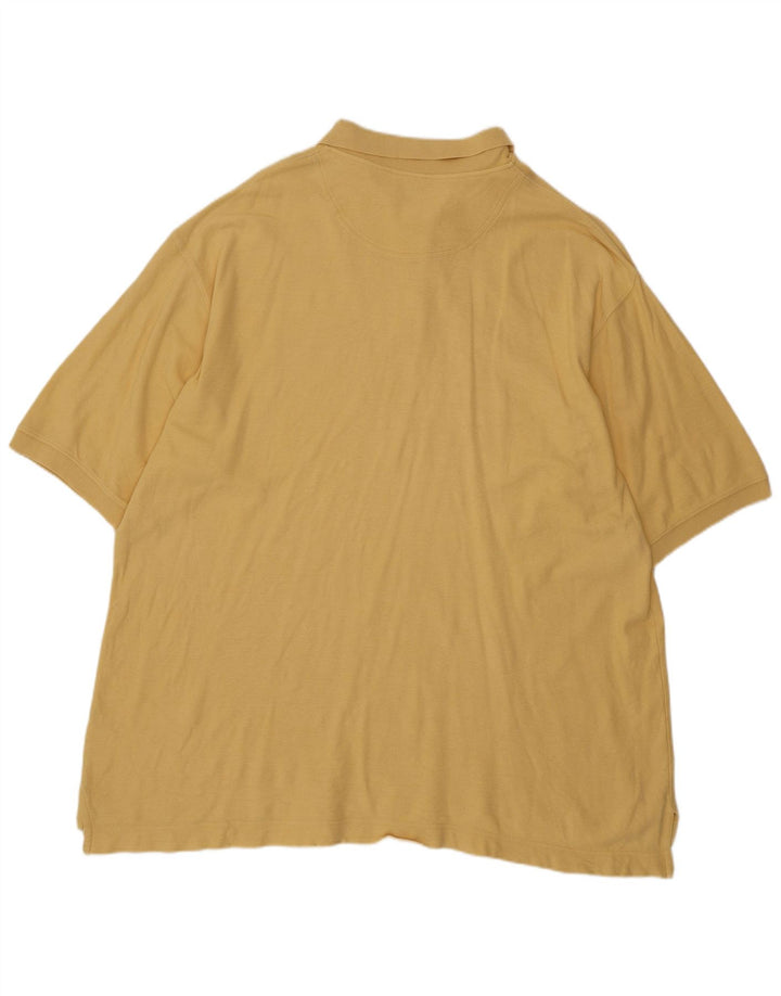 TIMBERLAND Mens Weathergear Polo Shirt 2XL Yellow Cotton