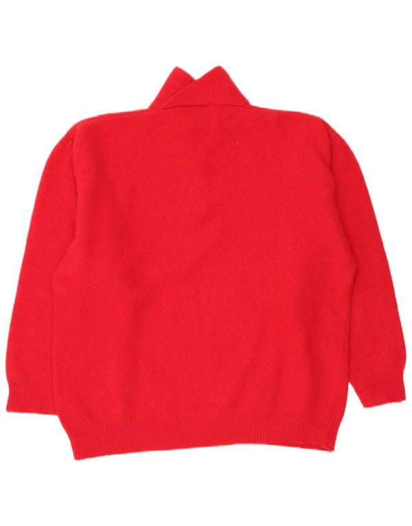 Public Womens Polo Neck Jumper Sweater EU 44 XL Red Wool