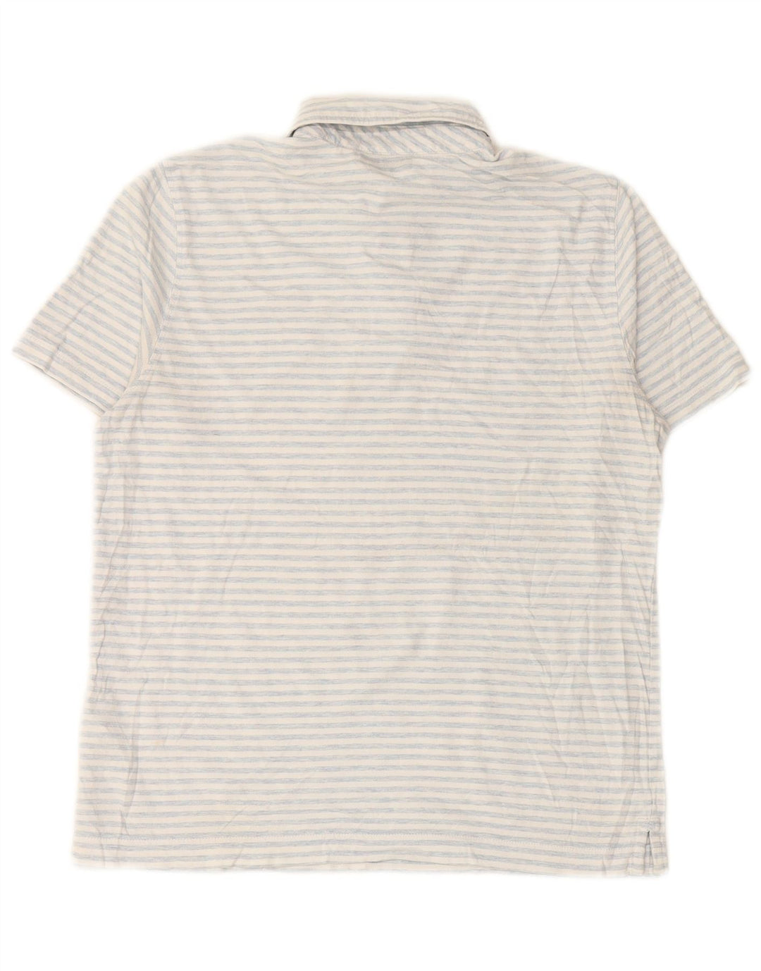 VINEYARD VINES Boys Polo Shirt 15-16 Years Large White Striped Cotton