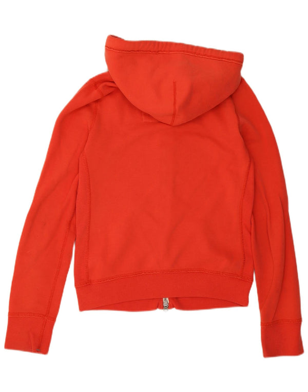 Abercrombie & Fitch Womens Graphic Zip Hoodie Sweater UK 14 Medium Red