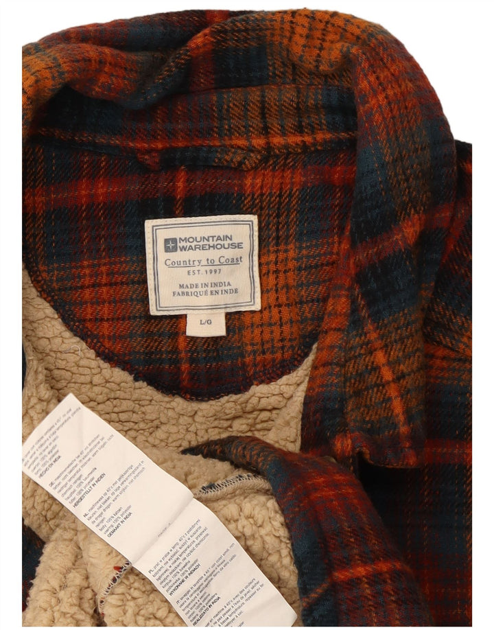 Mountain Warehouse Mens Lumberjack Flannel Shirt Large Multicoloured Check