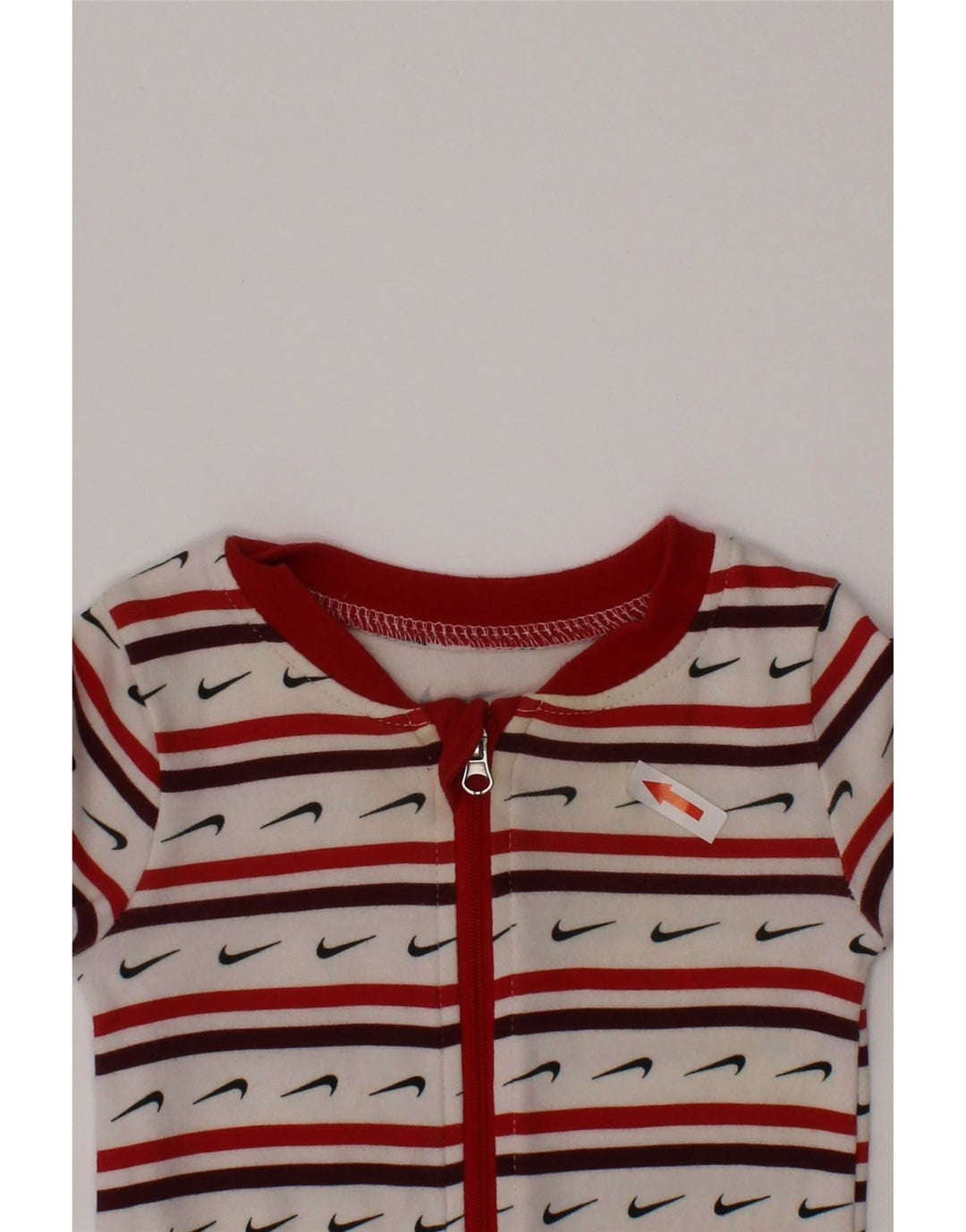 Nike Baby Girls Graphic Jumpsuit 3-6 Months White Striped Cotton