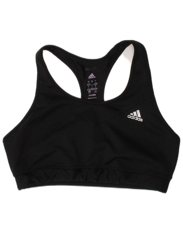 Adidas Womens Climacool Sport Bra Top UK 16/18 Large Black Sports