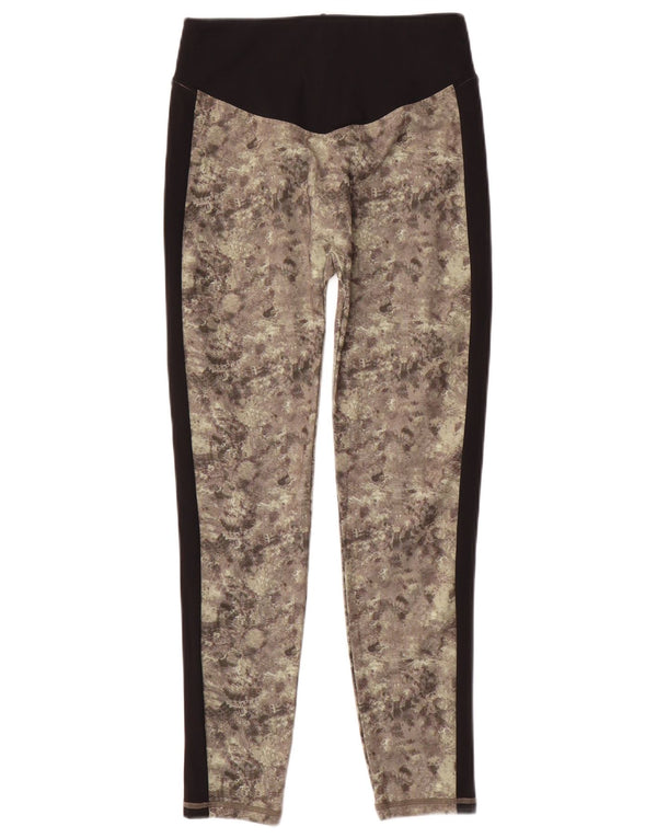 Ellesse Womens Leggings UK 10 Small Green Camouflage Polyester