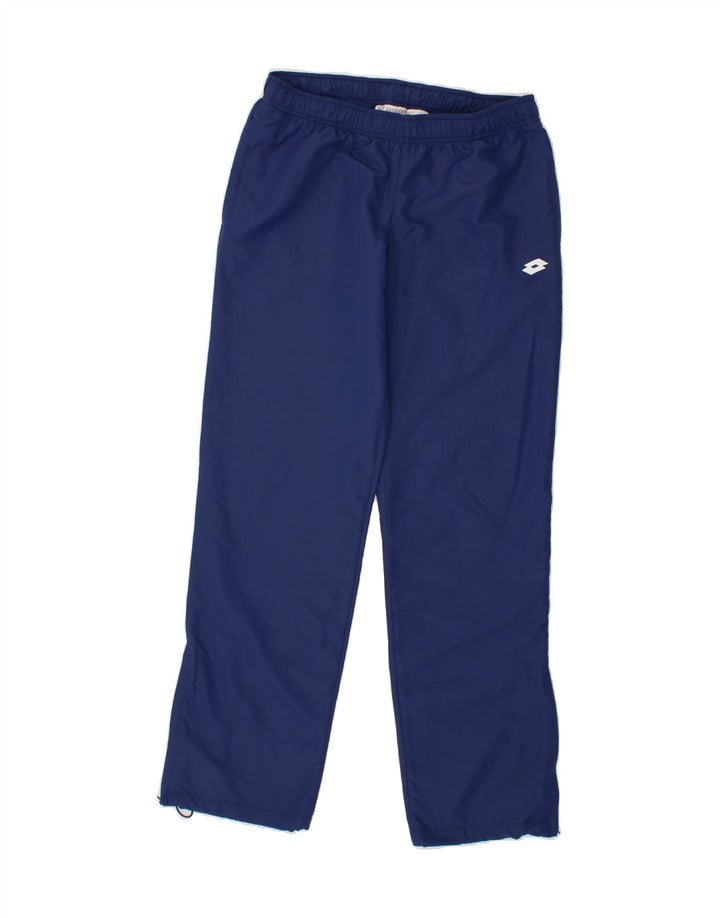 LOTTO Womens Tracksuit Trousers UK 14 Large Navy Blue Polyester Vintage Lotto and Second-Hand Lotto from Messina Hembry 