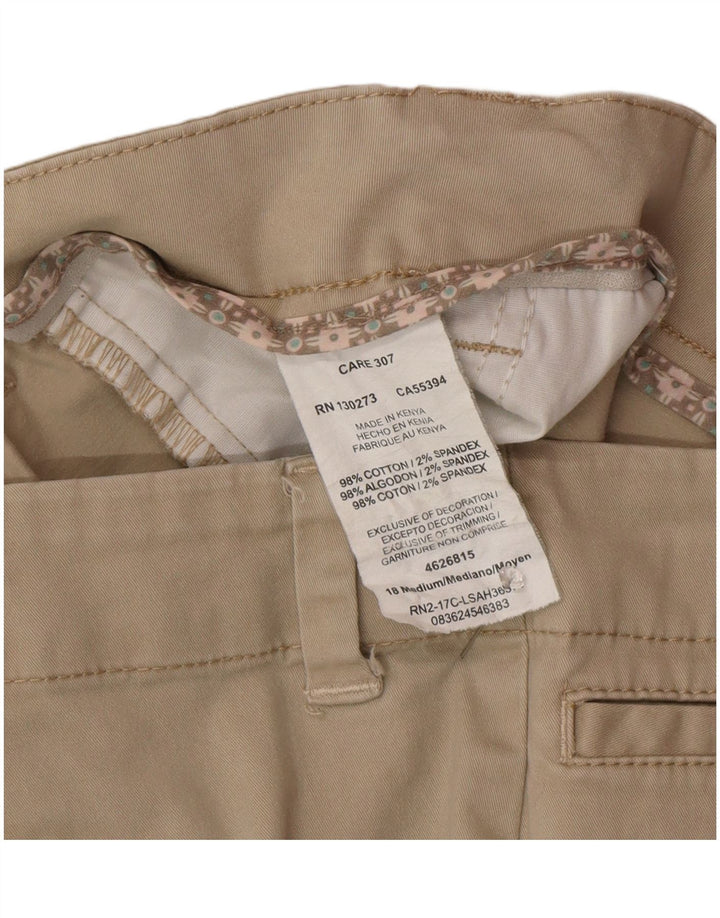 Lee Womens Mid Rise Chino Shorts US 18 2XL W38  Beige Cotton