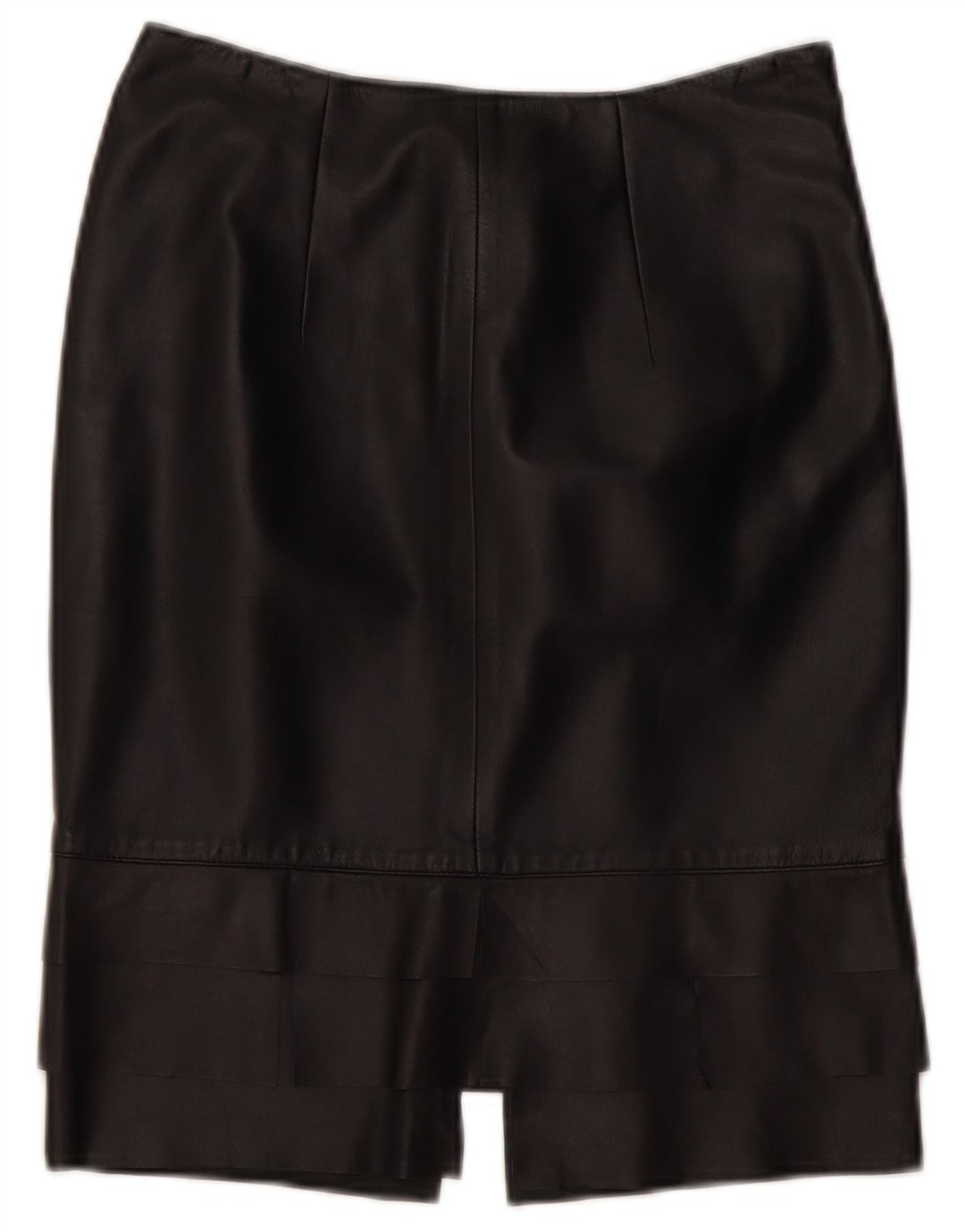 ROBERTA SCARPA Womens High Waist Skirt US 6 Medium W26  Black Leather