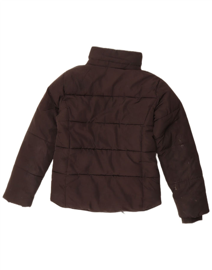 Topshop Womens Oversized Padded Jacket UK 8 Small Black Modal