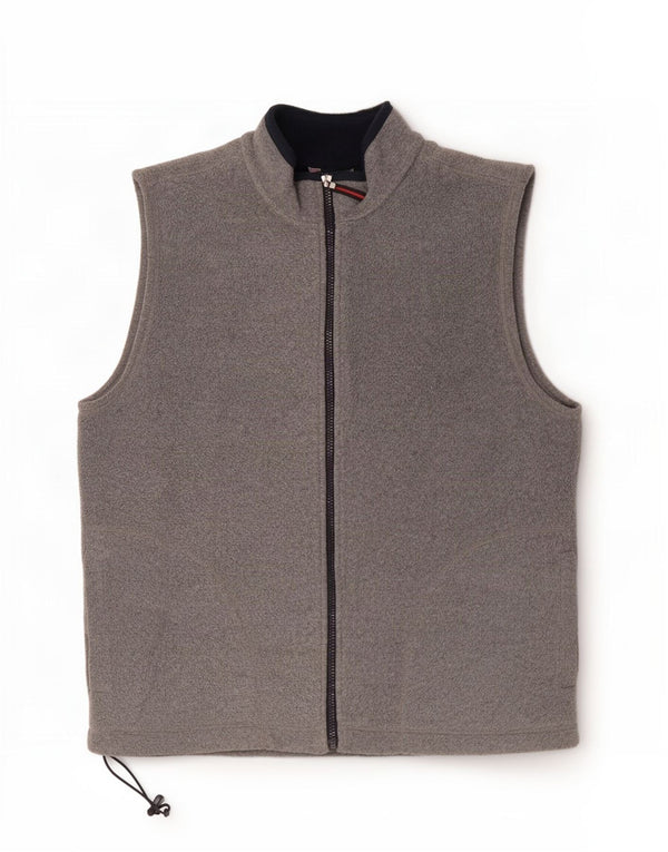 Marks & Spencer Mens Blue Harbour Fleece Gilet UK 40 Large Grey Polyester
