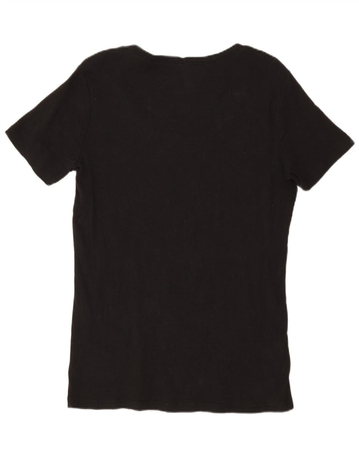 EDDIE BAUER Womens T-Shirt Top UK 16 Large Black