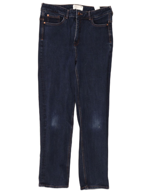 Marks & Spencer Womens Sienna Straight Jeans UK 14 Medium W30 L27 Navy Blue