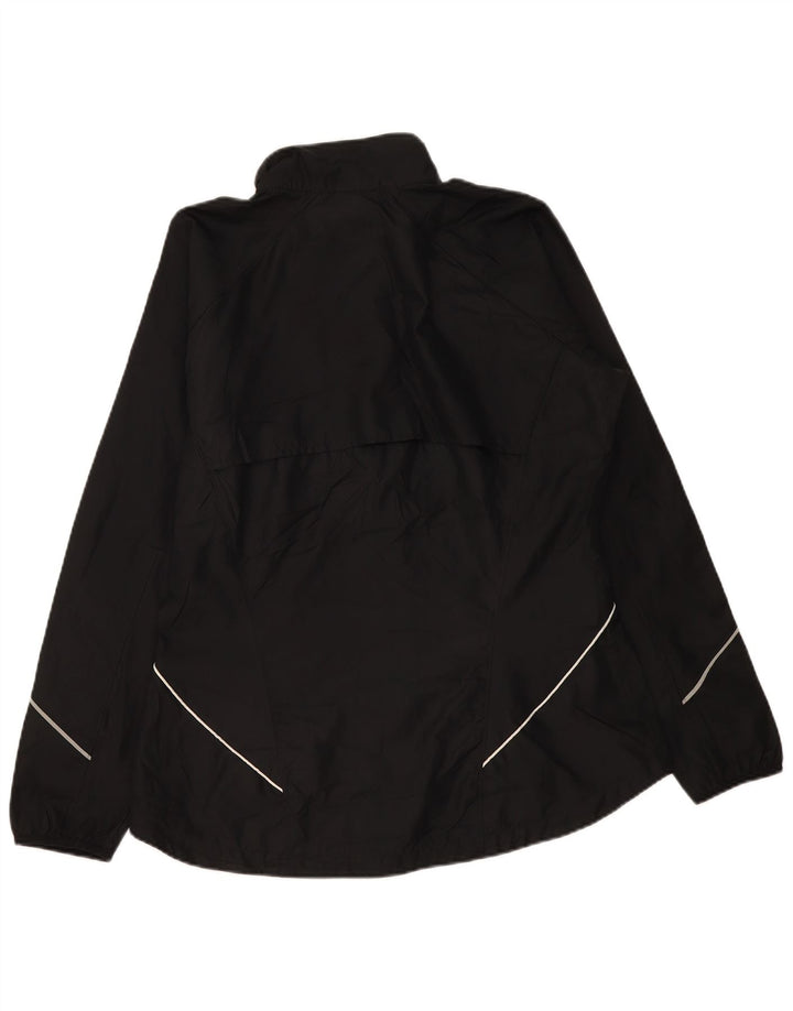 Nike Womens Tracksuit Top Jacket UK 16/18 XL Black Polyester