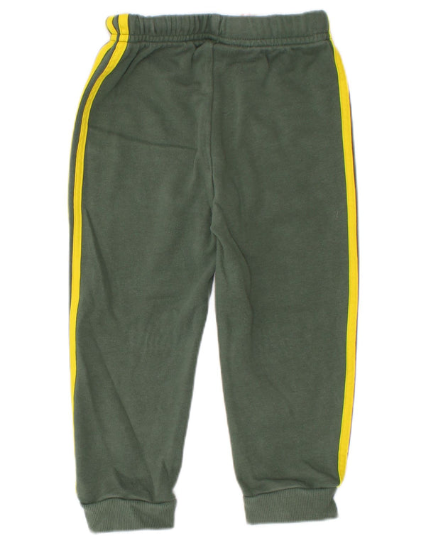 Adidas Baby Boys Joggers Tracksuit Trousers 18-24 Months Green Cotton