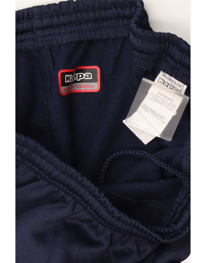 Kappa Boys Capri Tracksuit Trousers 13-14 Years Navy Blue Polyester