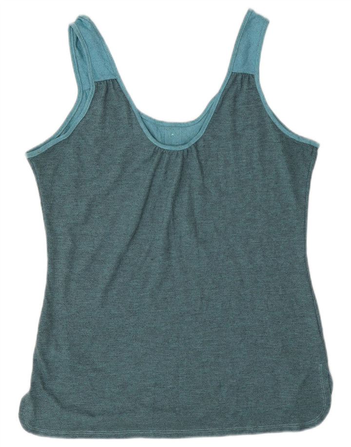 The North Face Womens Vest Top UK 14 Large Blue Polyester