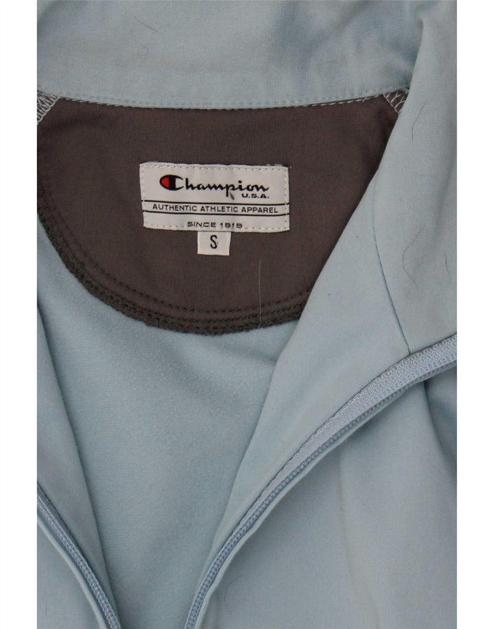 Champion Womens Tracksuit Top Jacket UK 10 Small Blue
