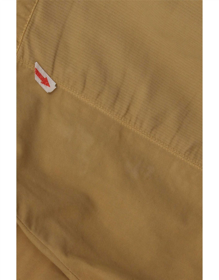 Trussardi Mens Bomber Jacket IT 54 2XL Beige Cotton