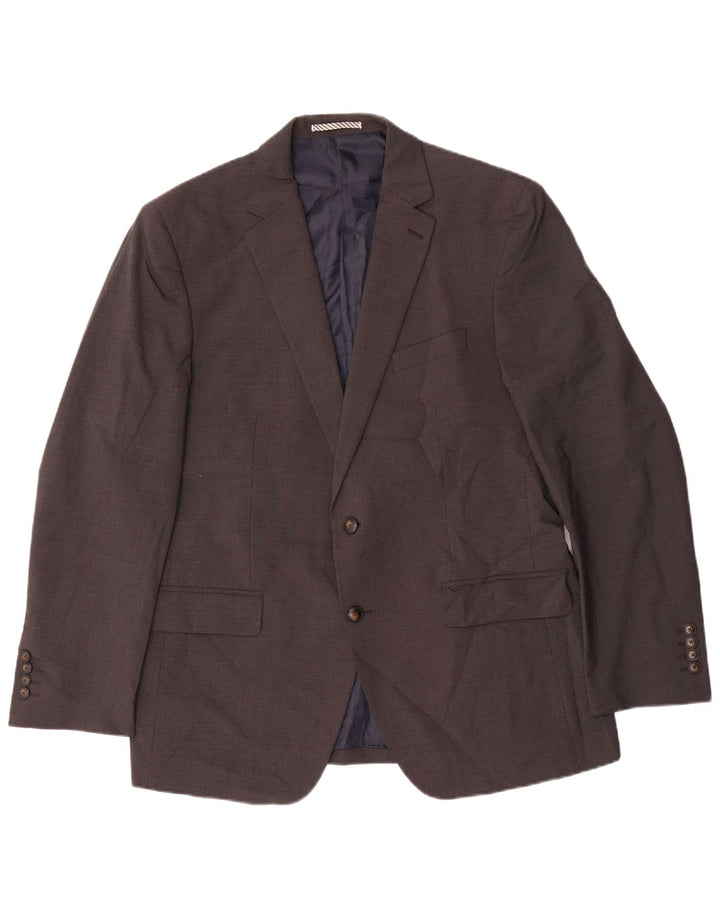 MARKS & SPENCER Mens 2 Button Regular Fit Blazer Jacket UK 42 XL Brown