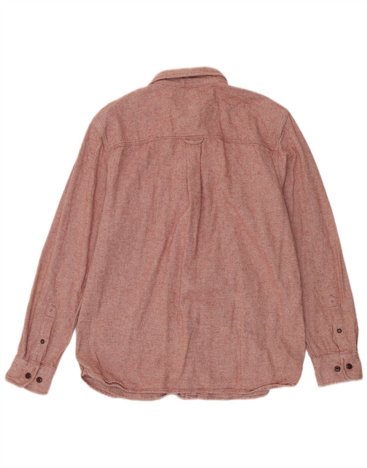 Fat Face Mens Flannel Shirt Large Pink Cotton