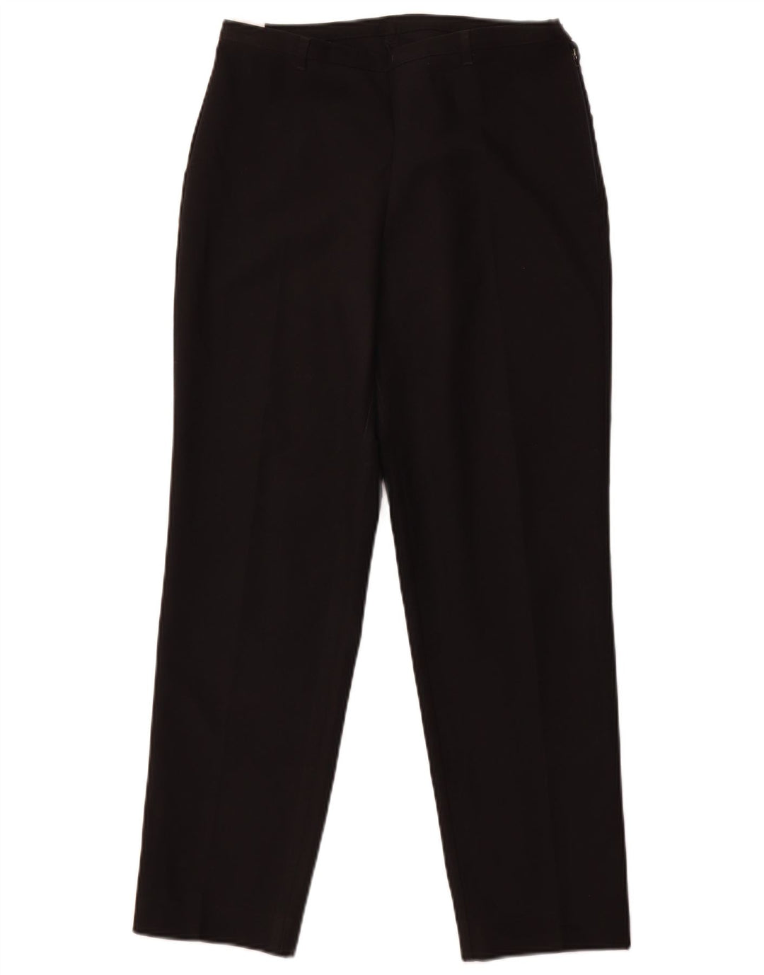BENETTON Womens Tapered Casual Trousers IT 44 Medium W30 L27 Black