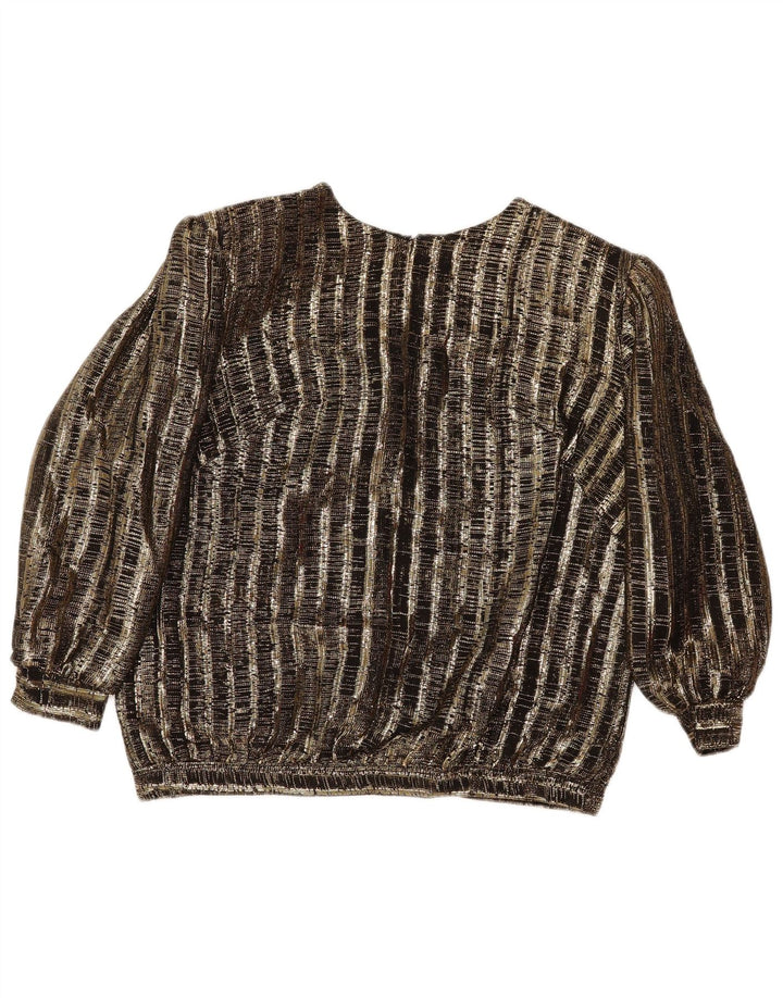 Vintage Womens 2 Piece Skirt Set UK 14 Medium W29  Brown Striped