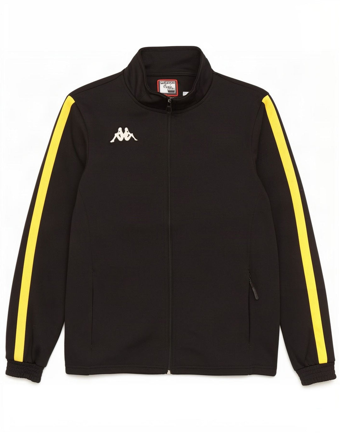 Kappa Mens Tracksuit Top Jacket Medium Black Colourblock Polyester