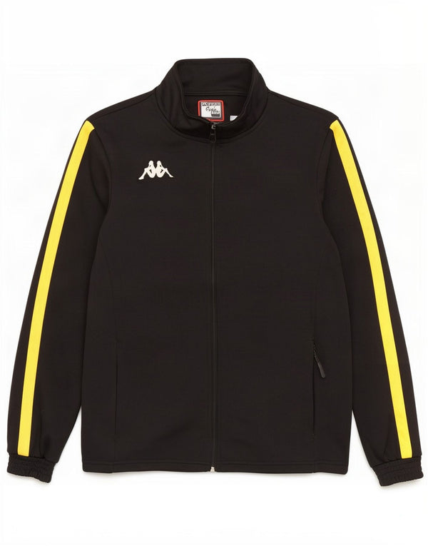Kappa Mens Tracksuit Top Jacket Medium Black Colourblock Polyester