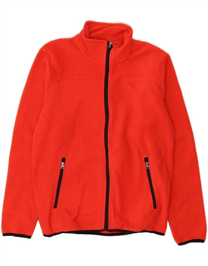 DIADORA Mens Fleece Jacket UK 38 Medium Red Polyester Vintage Diadora and Second-Hand Diadora from Messina Hembry 