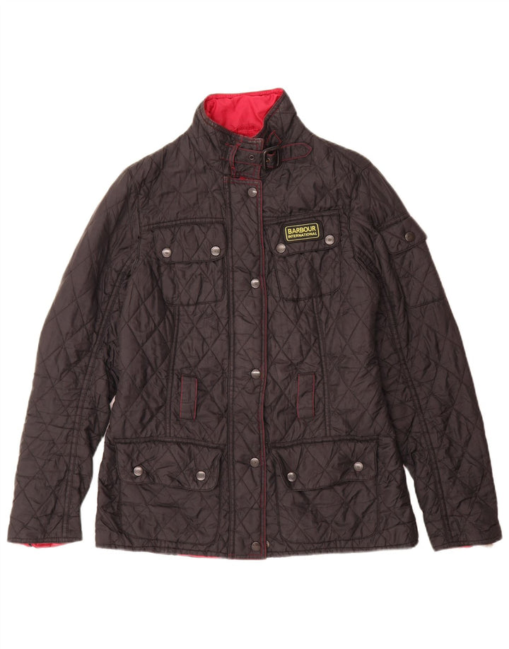 Barbour Womens Quilted Jacket UK 10 Small Black