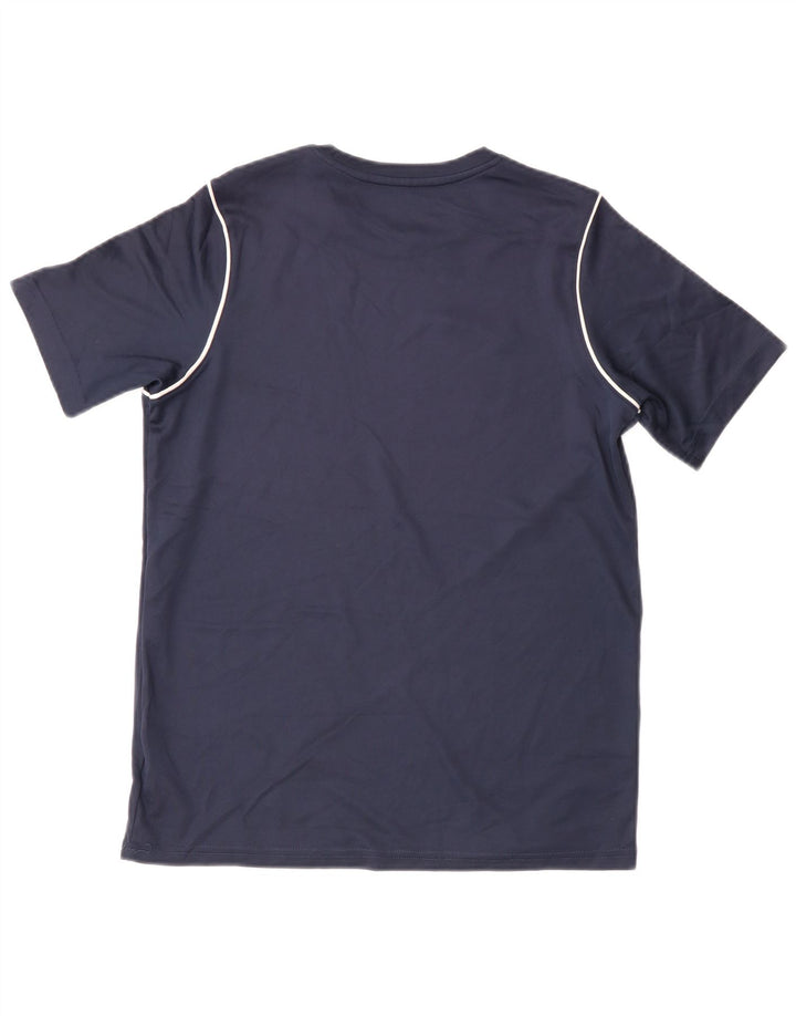 Nike Boys Dri Fit T-Shirt Top 13-14 Years XL Navy Blue Polyester