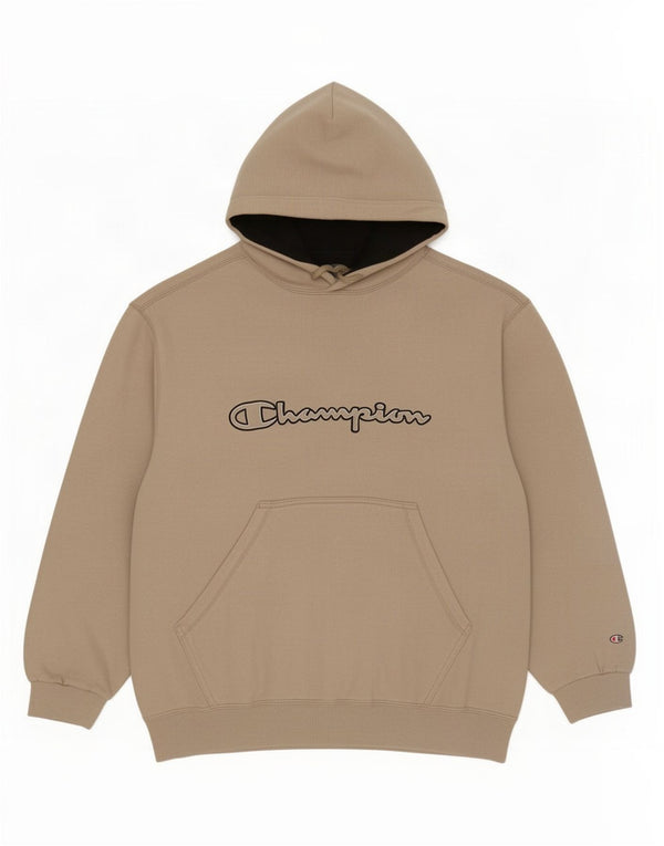 Champion Mens Graphic Hoodie Jumper Large Grey