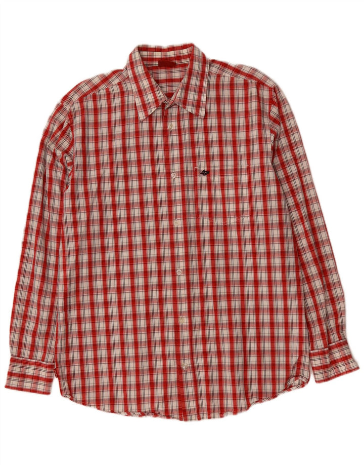 LEVI'S Mens Shirt Medium Red Check Cotton