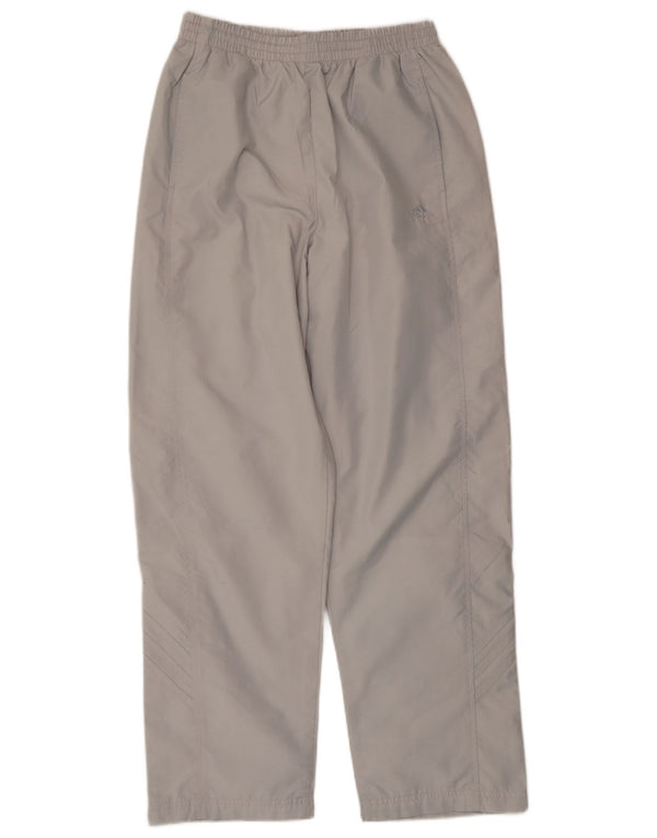 Adidas Womens Tracksuit Trousers UK 12 Medium Grey Polyester