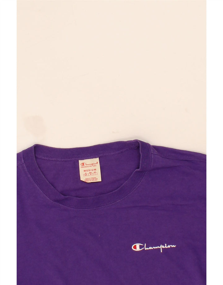 CHAMPION Womens T-Shirt Top UK 14 Medium Purple Vintage Champion and Second-Hand Champion from Messina Hembry 