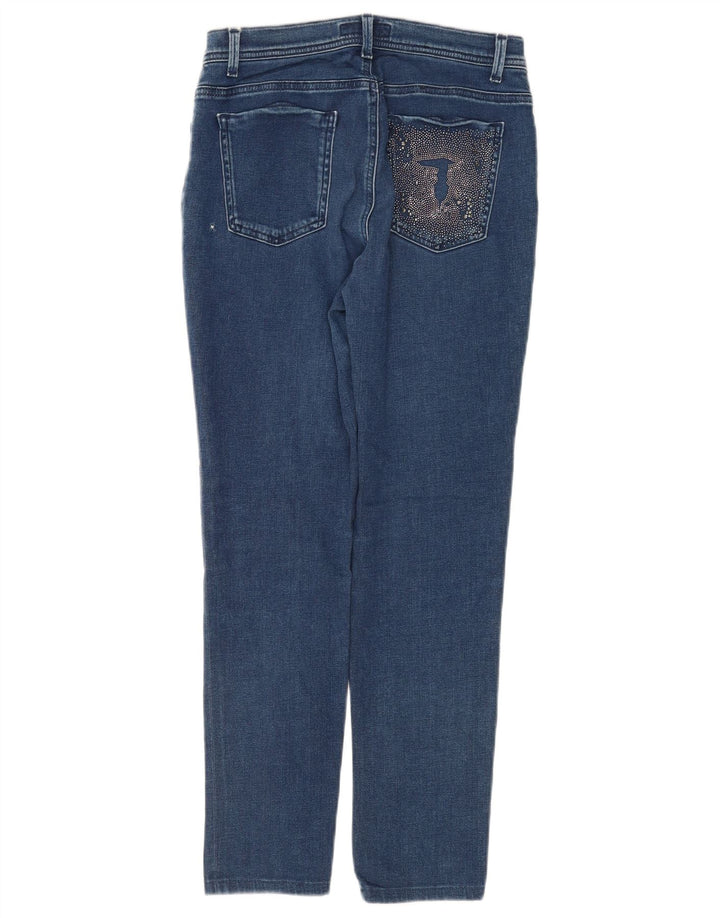 Trussardi Womens Slim Jeans W28 L28 Navy Blue