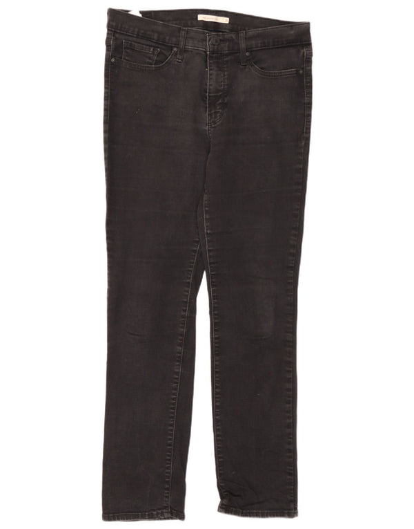 Levi's Womens 312 Shaping Slim Jeans W31 L30 Black Cotton
