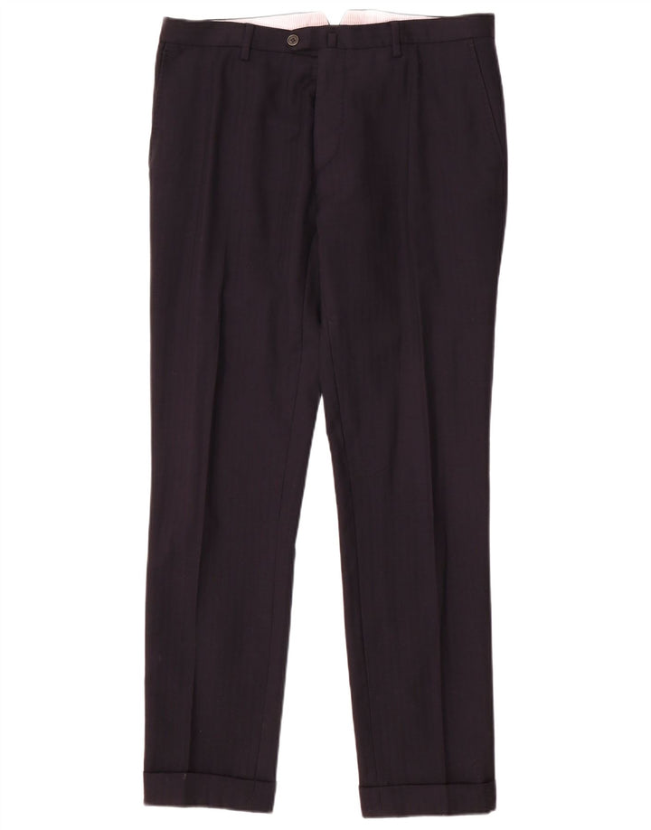 CANTARELLI Mens Double Breasted 2 Piece Suit IT 50 Large W34 L31 Navy Blue