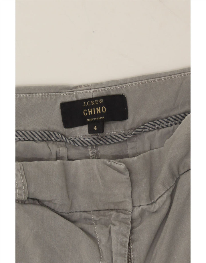 J. CREW Womens Chino Shorts US 4 Small W28 Grey Cotton Vintage J. Crew and Second-Hand J. Crew from Messina Hembry 