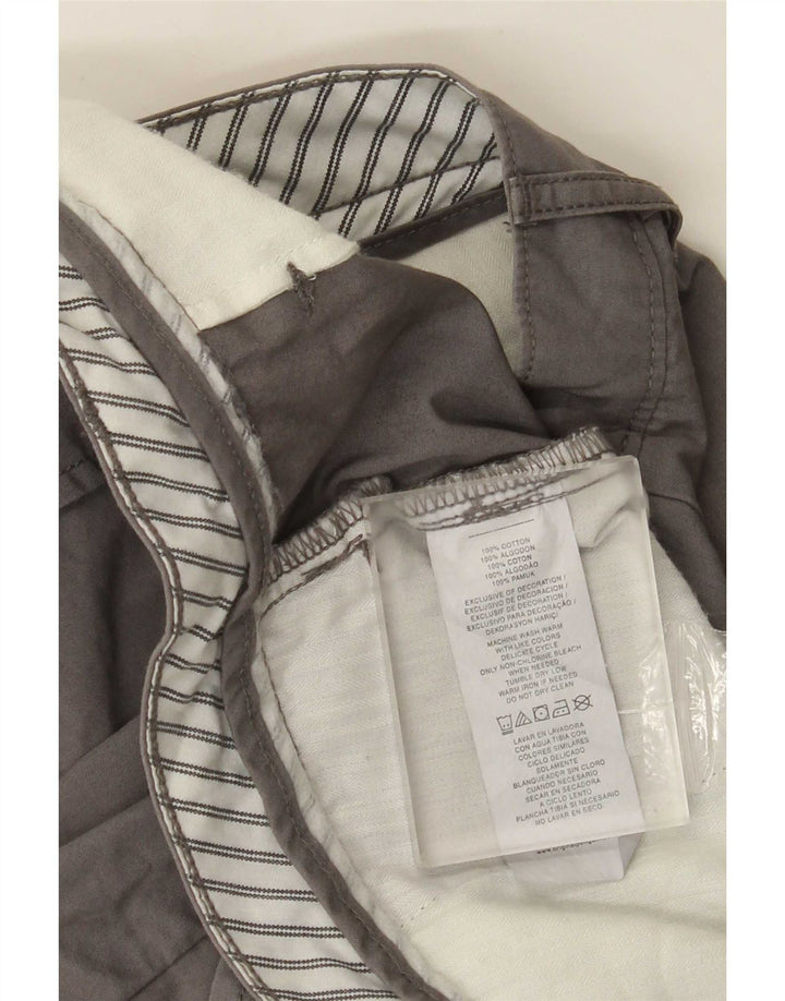 Penguin Mens Cropped Trousers W54 L25 Grey Cotton