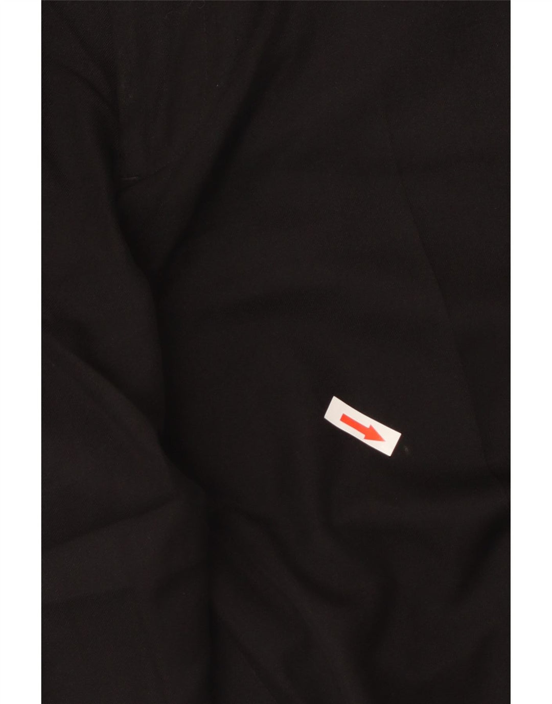 Izod Mens Straight Chino Trousers W34 L32  Black Polyester