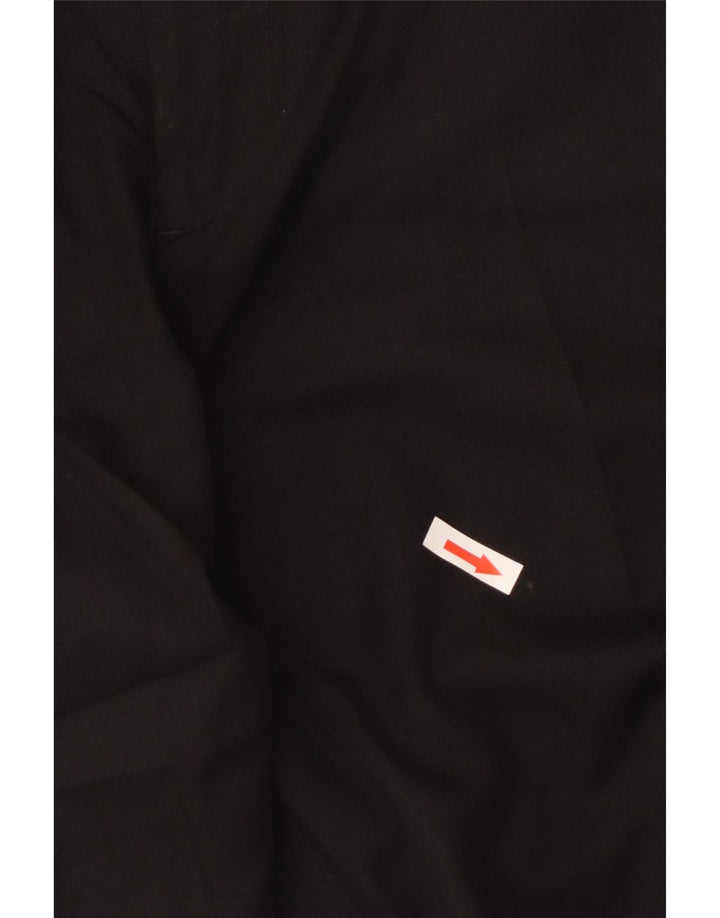 Izod Mens Straight Chino Trousers W34 L32  Black Polyester