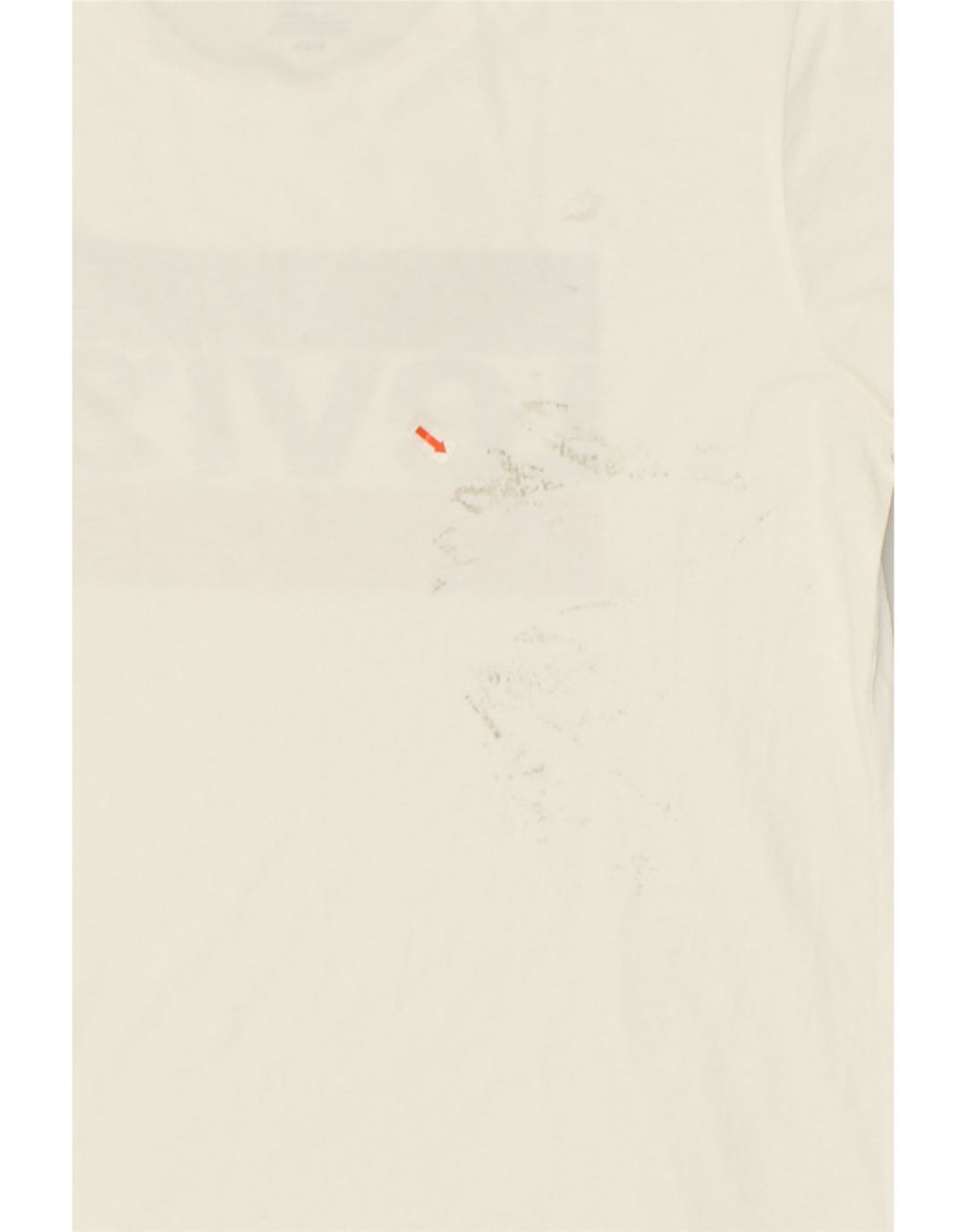 LEVI'S Womens Graphic T-Shirt Top UK 12 Medium White | Vintage Levi's | Thrift | Second-Hand Levi's | Used Clothing | Messina Hembry 