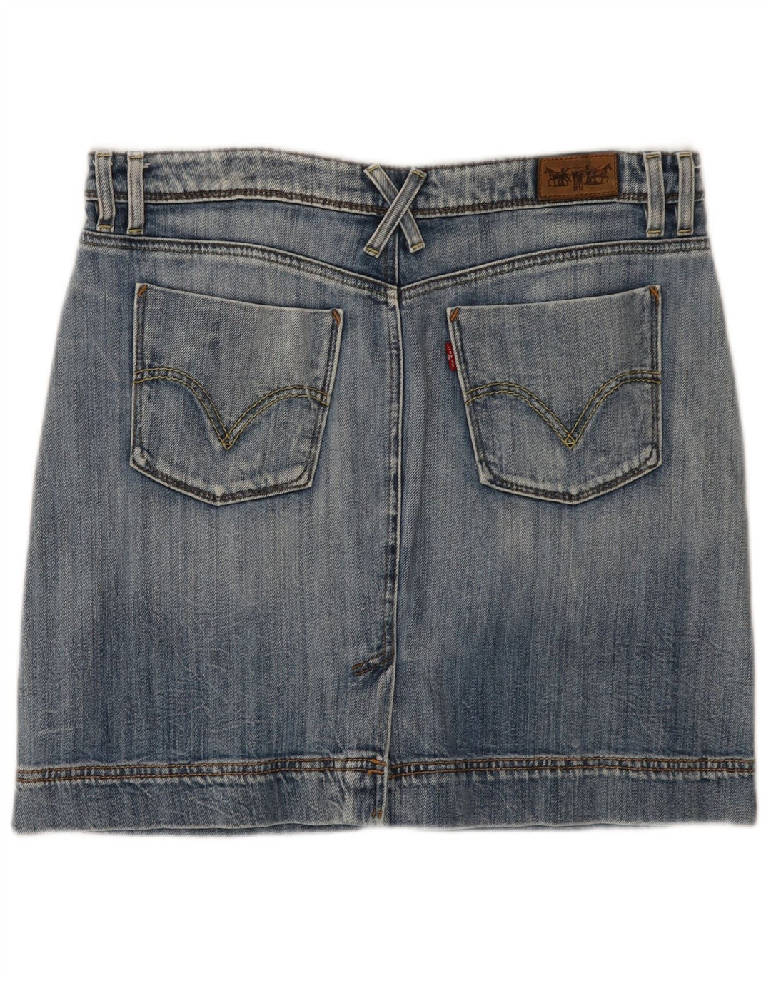 LEVI'S Womens Mini Denim Skirt Large W34  Blue Cotton