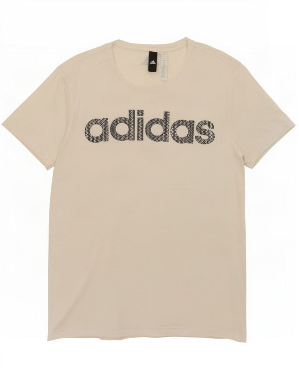 Adidas Mens Graphic T-Shirt Top Large White Cotton