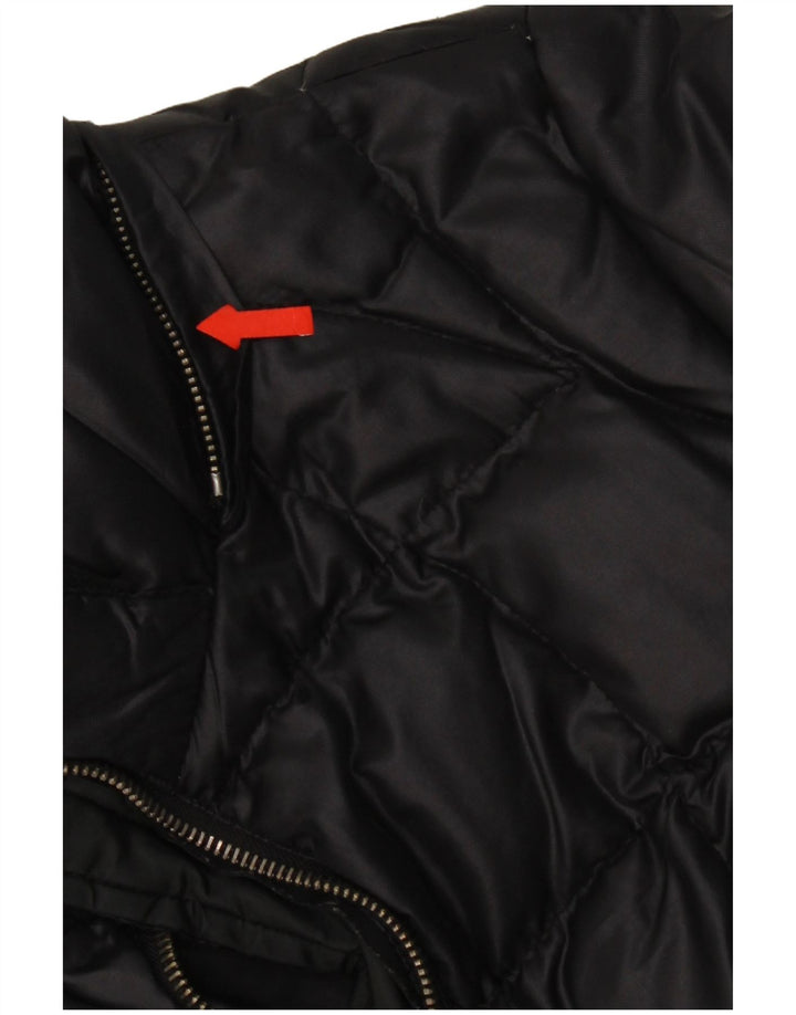 Gas Womens Padded Jacket IT 42 Medium Black Polyamide