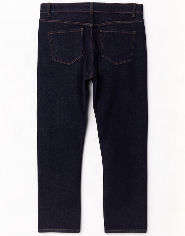 Marks & Spencer Womens Straight Jeans UK 12 Medium W30 L25 Navy Blue