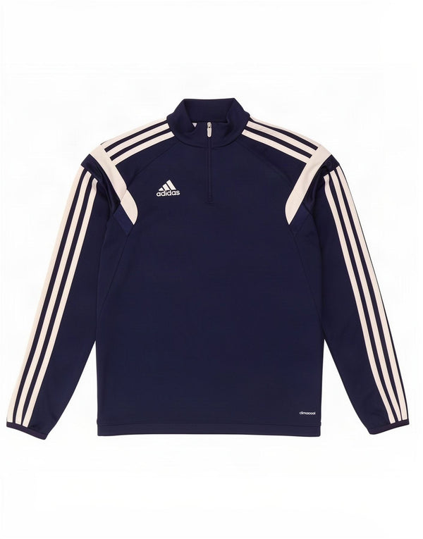 Adidas Boys Climacool Pullover Tracksuit Top 11-12 Years Large Navy Blue