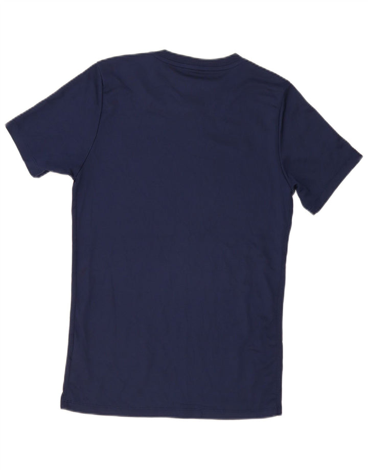 Nike Mens Dri Fit T-Shirt Top Small Navy Blue Polyester
