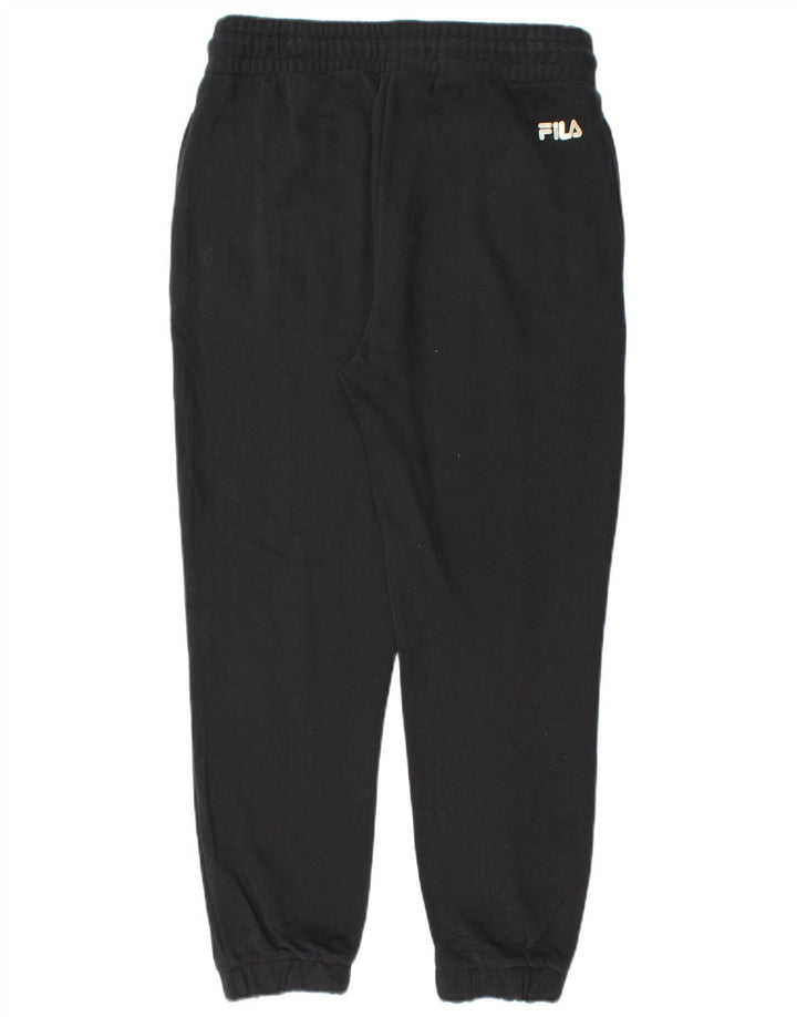 FILA Mens Tracksuit Trousers Joggers Medium  Black Cotton